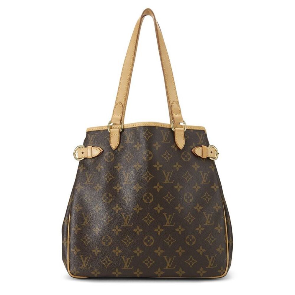 Louis Vuitton Brown Monogram Coated Canvas Batignollesvertical (Authentic
